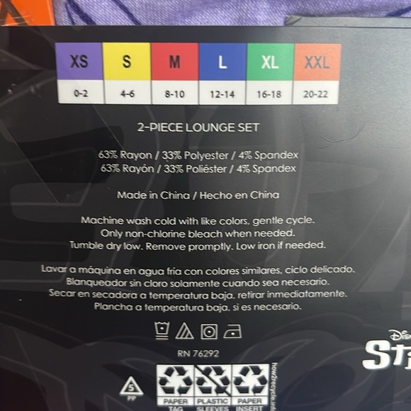 Woman’s brand new Disney stitch pajamas, two-piece set - Picture 5 of 5